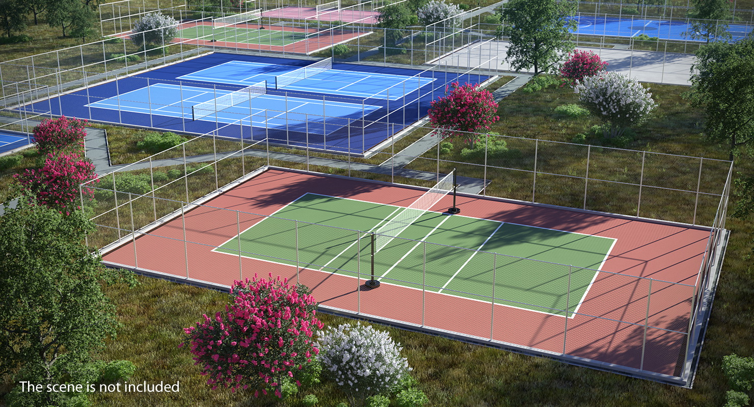 Outdoor Volleyball Court 3D model