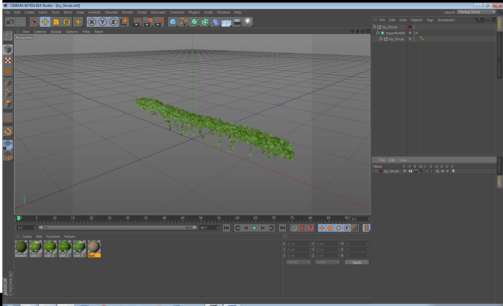 Ivy Shrub 3D model