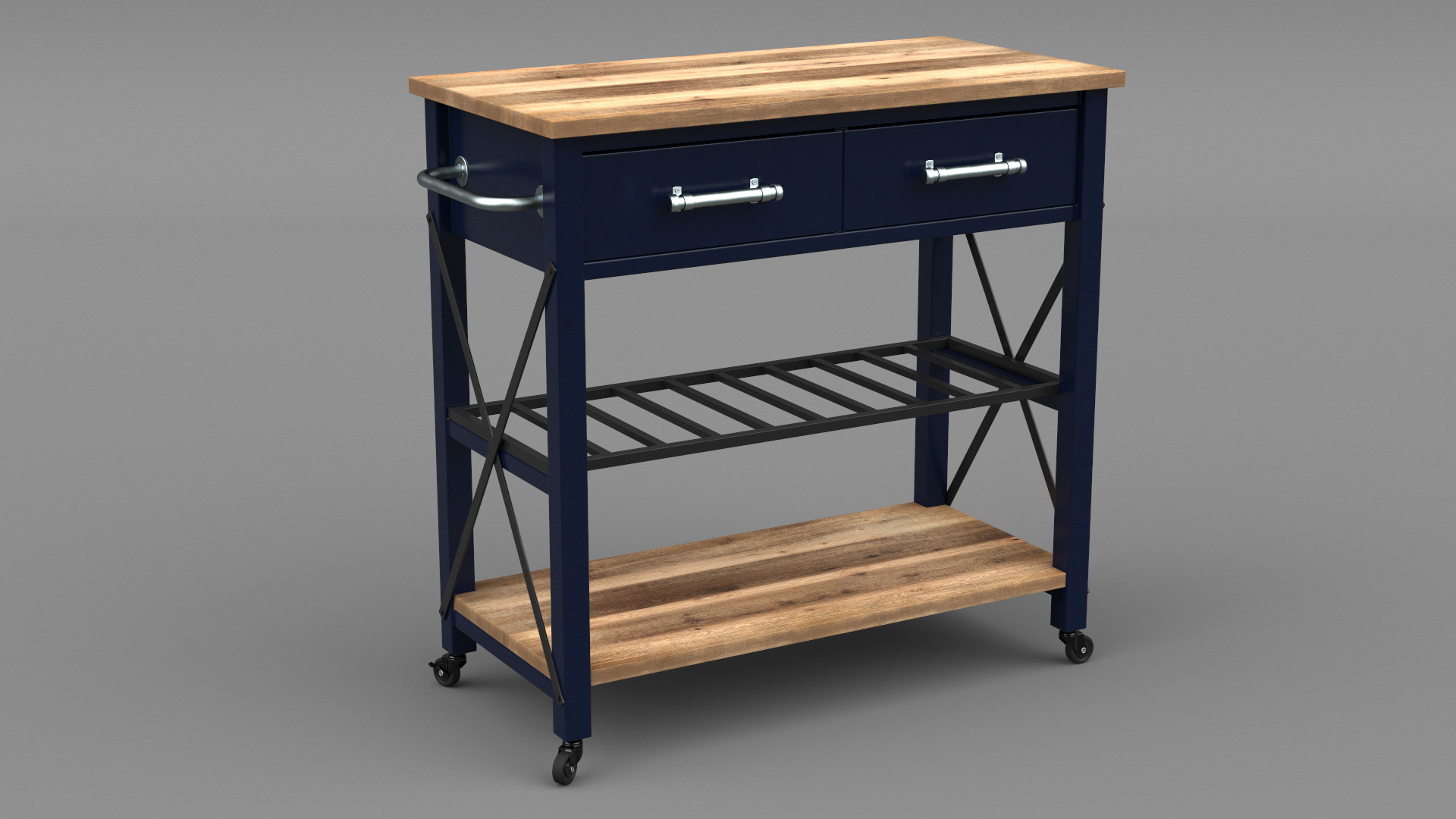 3D model Zarmig Kitchen Cart Black