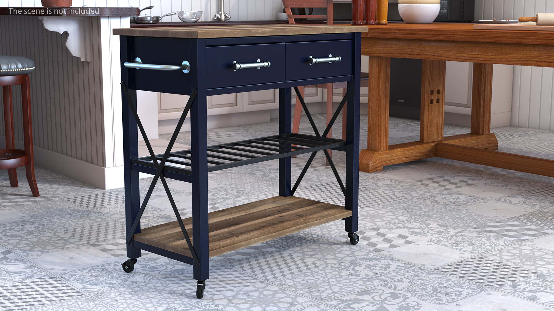 3D model Zarmig Kitchen Cart Black