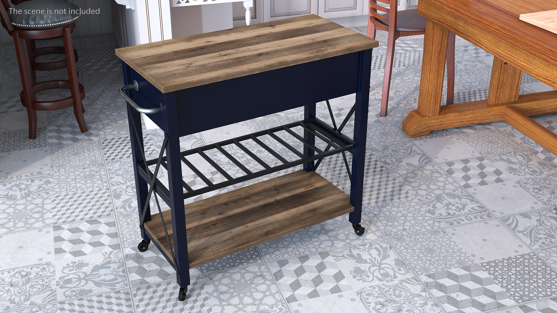 3D model Zarmig Kitchen Cart Black