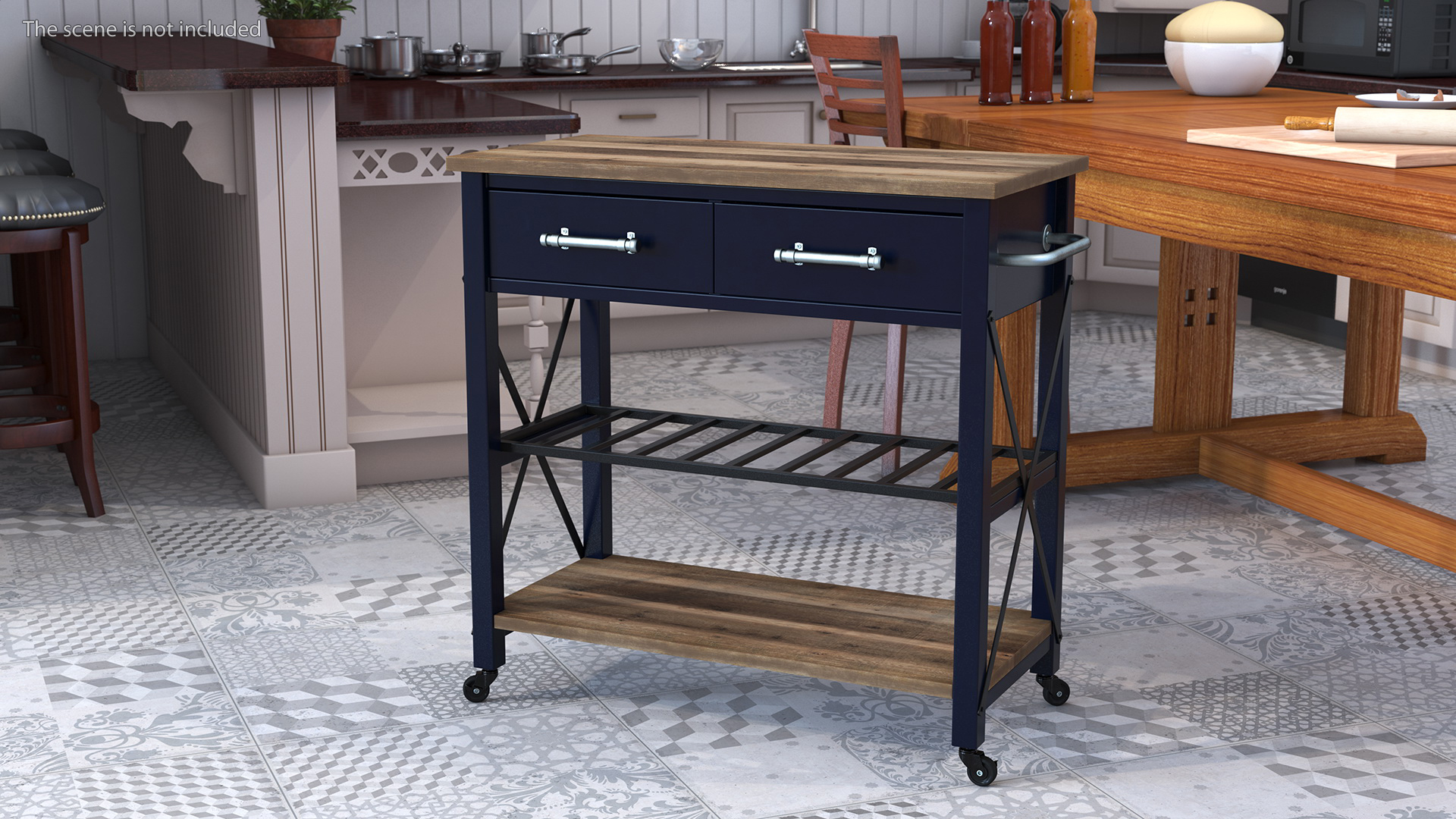 3D model Zarmig Kitchen Cart Black