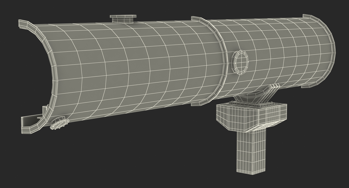 3D Speed Hyperloop Tunnel Section with Train