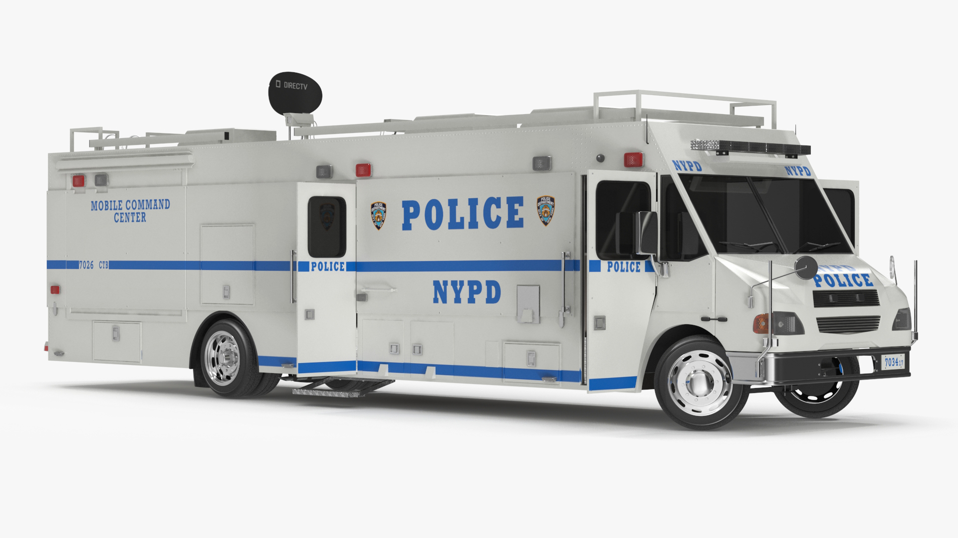 3D NYPD ASPCA Mobile Command Center Rigged for Maya model