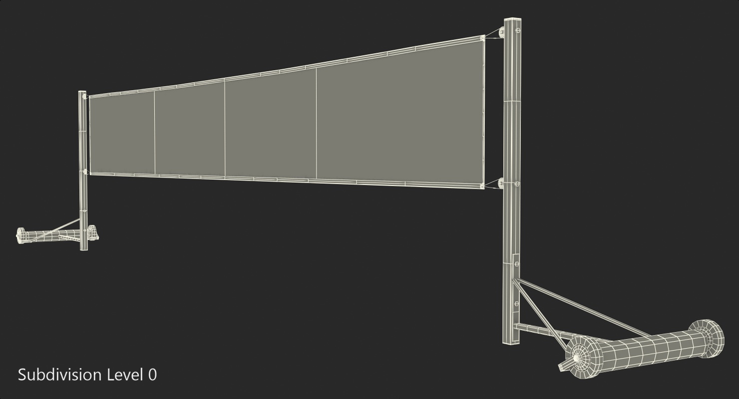 3D Badminton Net model