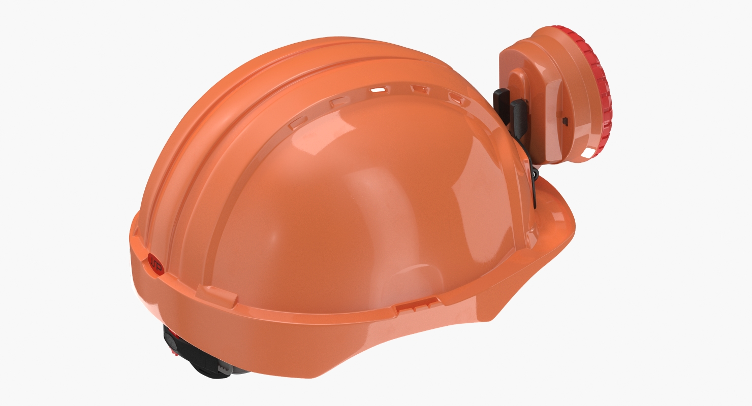 Miner Helmet With Lamp 3D