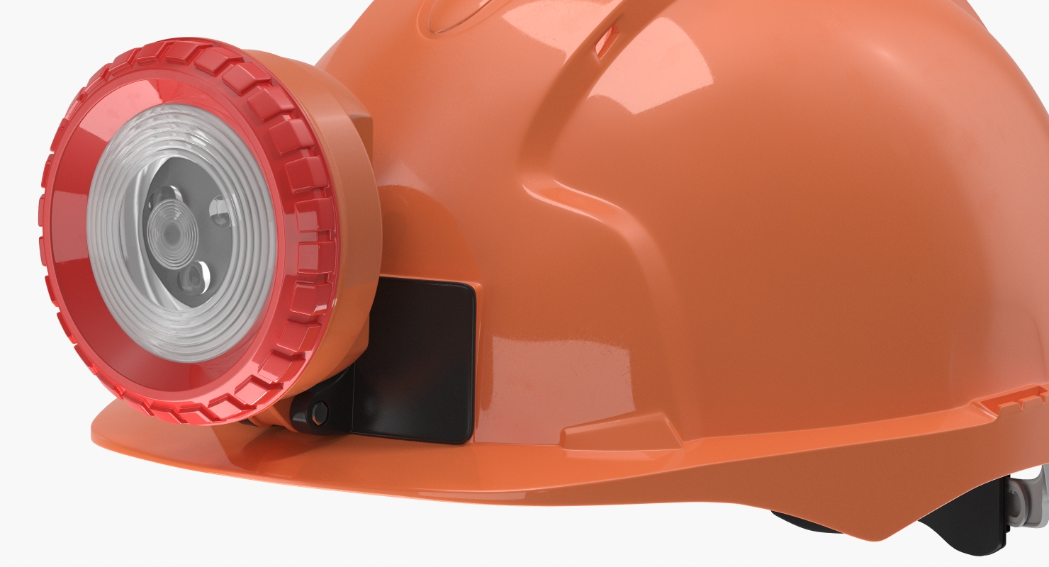 Miner Helmet With Lamp 3D