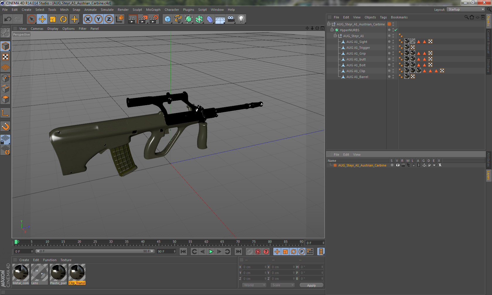 AUG Steyr A1 Austrian Carbine 3D model