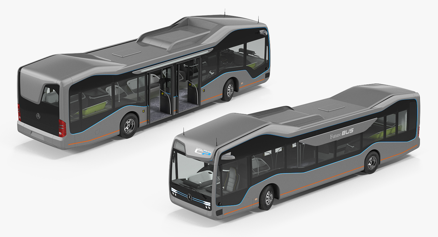 3D model Mercedes Future Bus City Pilot