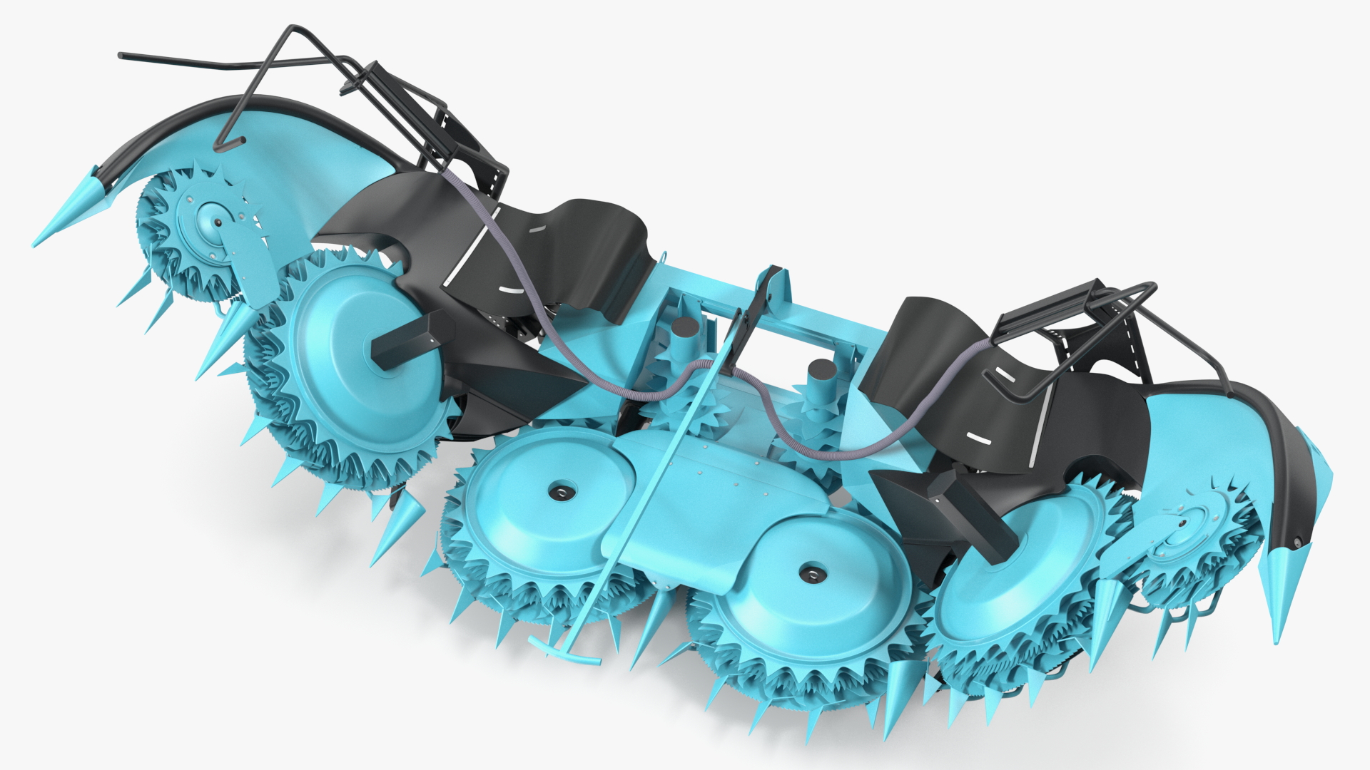 3D Harvester Corn Header Semi-Folded model