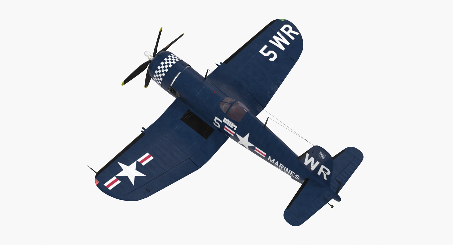 3D model Fighter F4U Corsair US Marine Corps