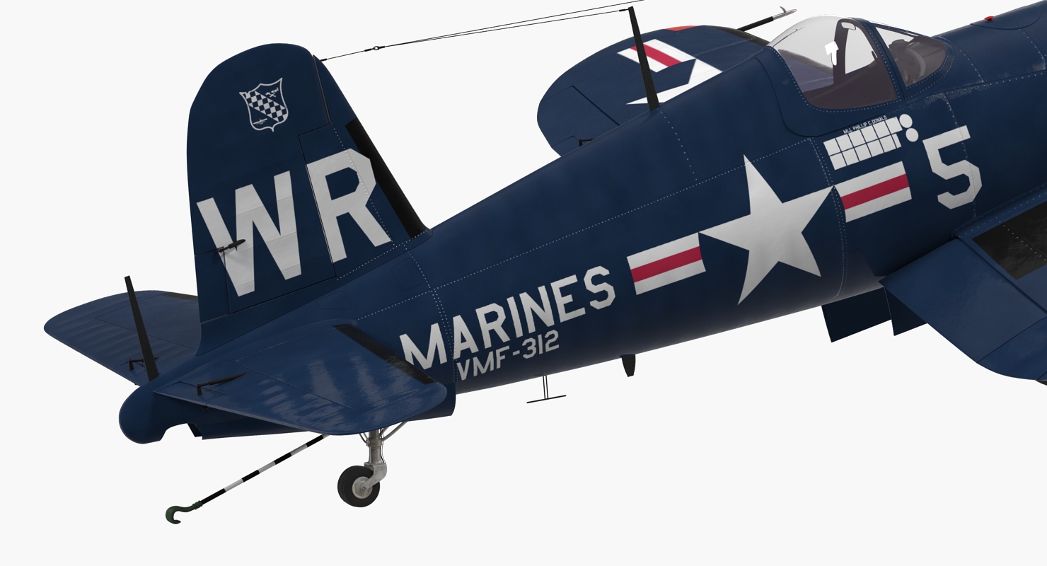 3D model Fighter F4U Corsair US Marine Corps