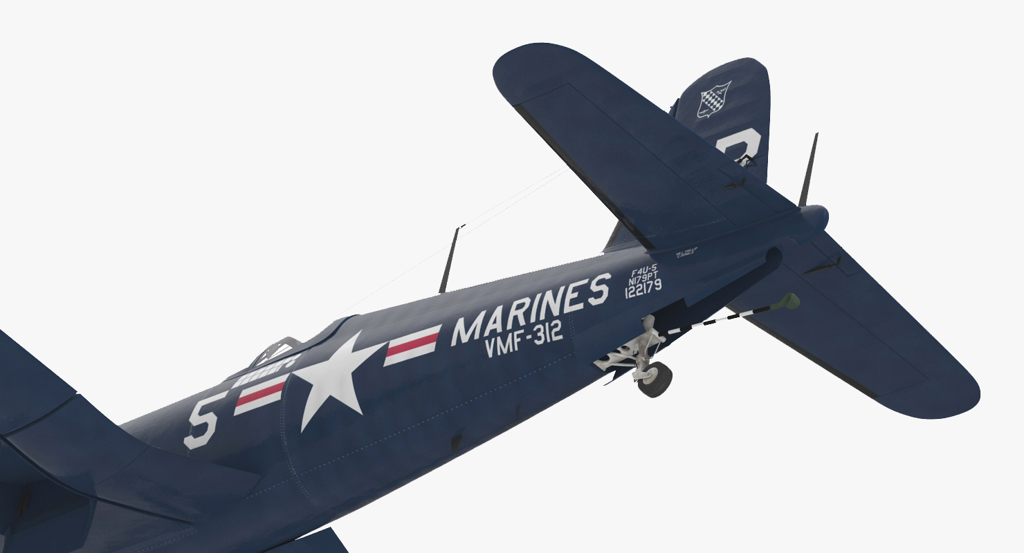 3D model Fighter F4U Corsair US Marine Corps