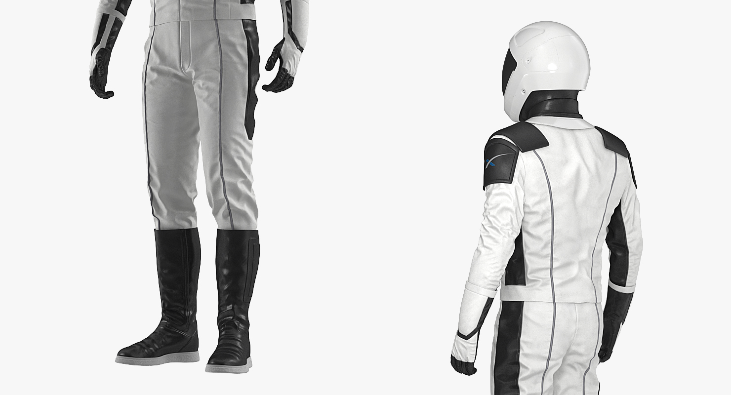 3D model Futuristic Space Suit Standing Pose