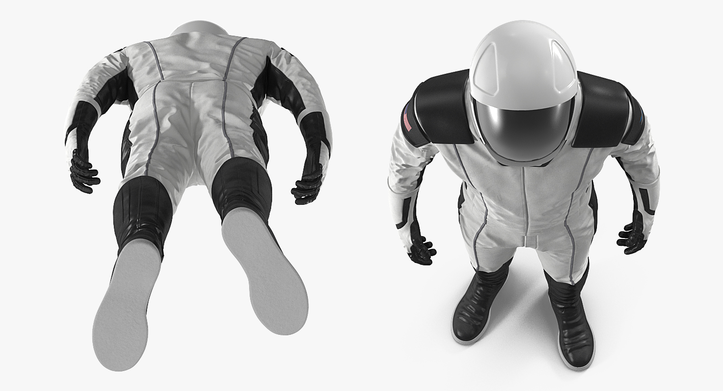 3D model Futuristic Space Suit Standing Pose