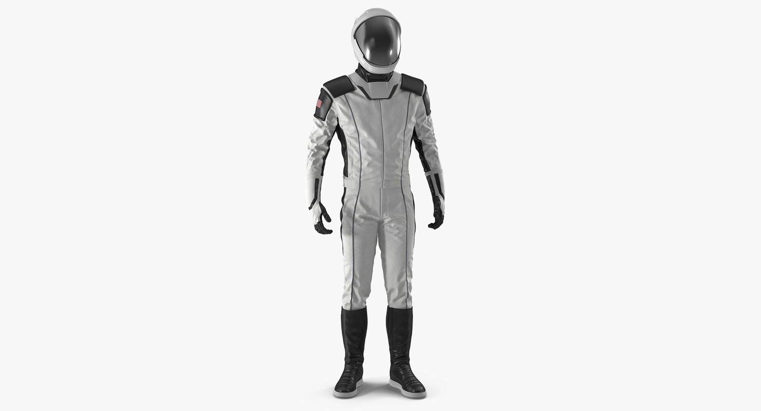 3D model Futuristic Space Suit Standing Pose