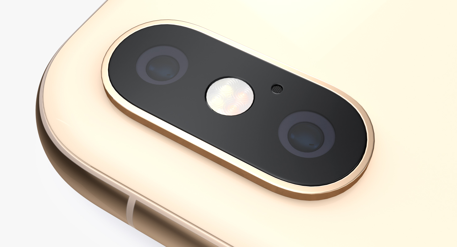 iPhone XS Gold 3D model