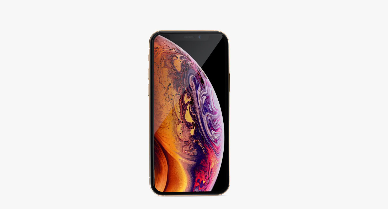 iPhone XS Gold 3D model