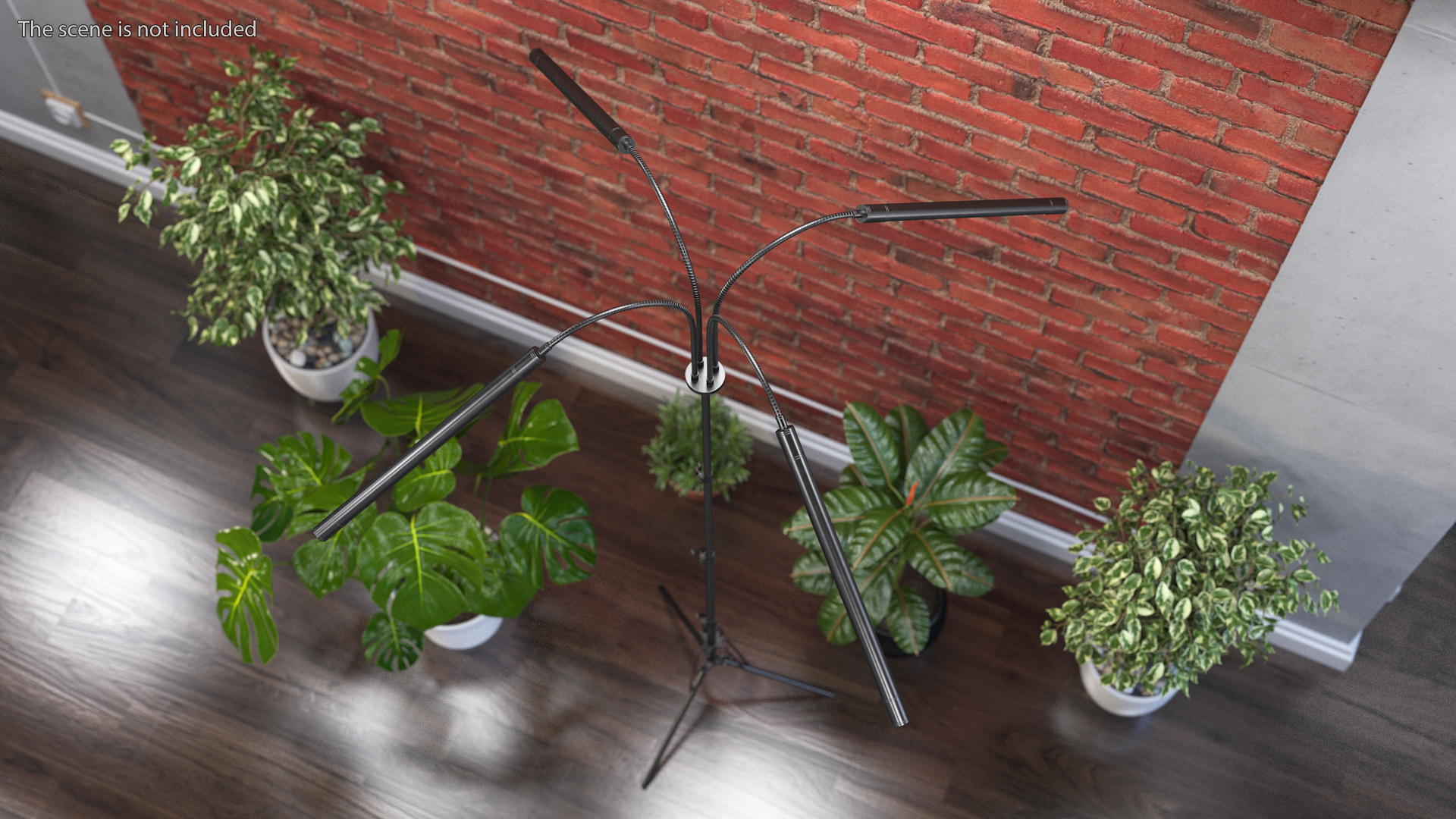 Indoor Plants Grow Lamp Lights Off 3D model