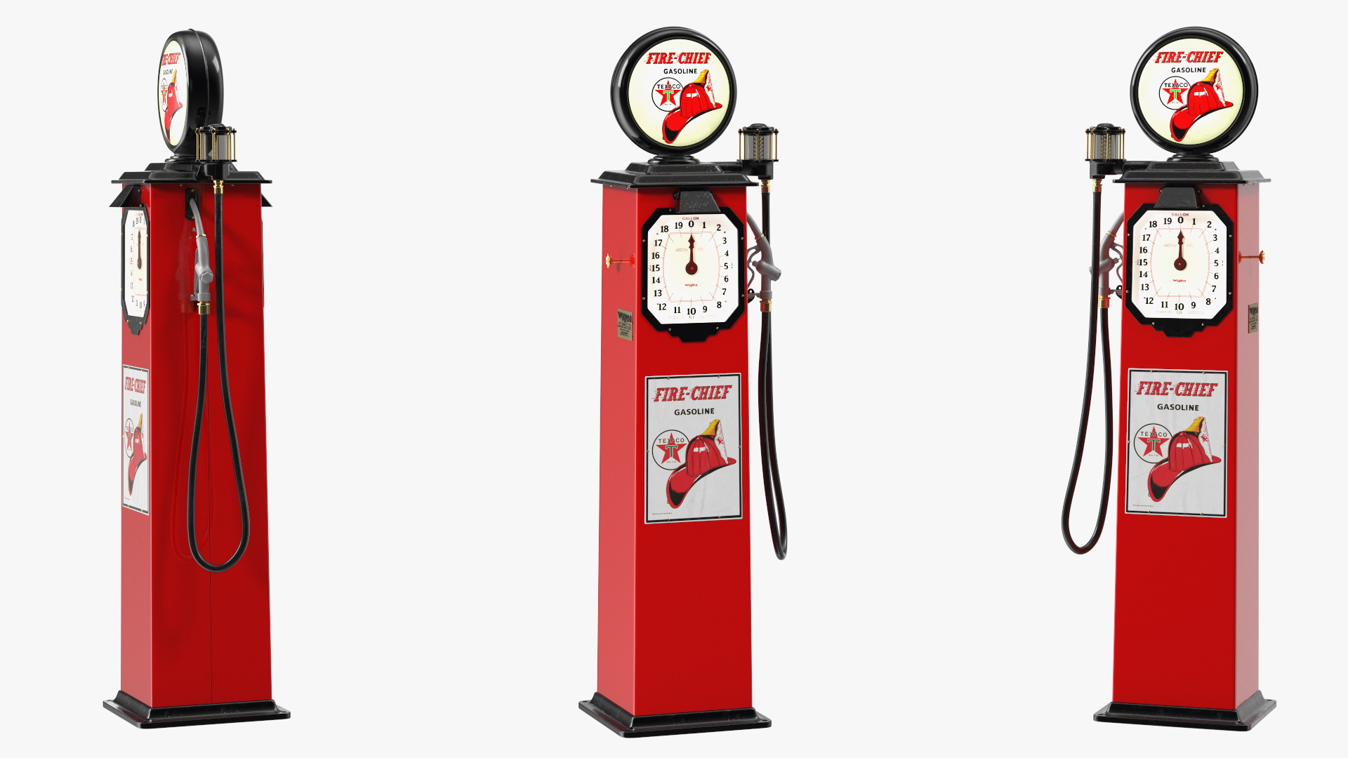 3D Clock Meter Gas Pump Wayne