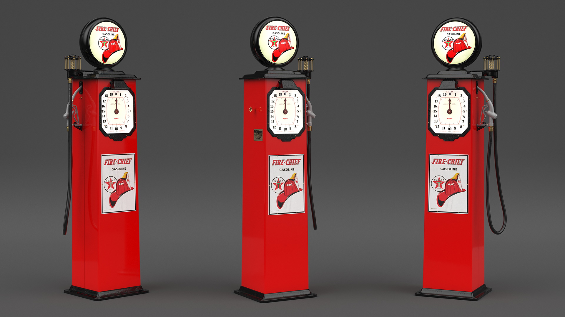 3D Clock Meter Gas Pump Wayne