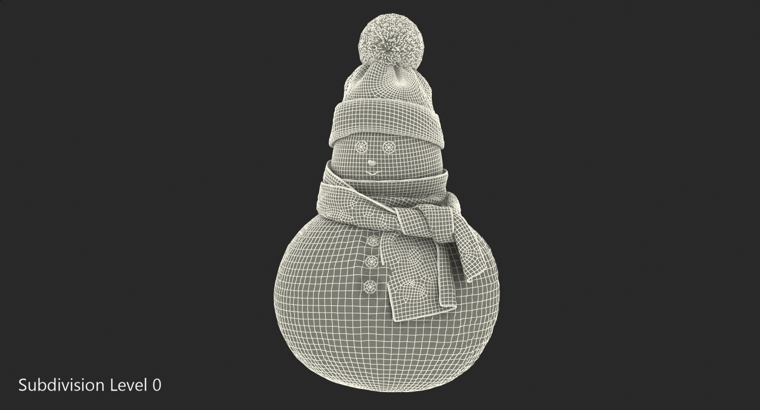 3D model Little Snowgirl