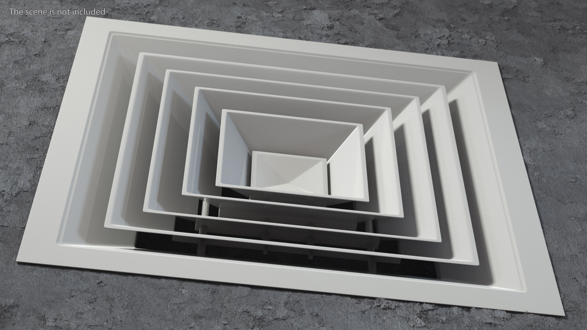 Air Vent Diffuser Square 3D model