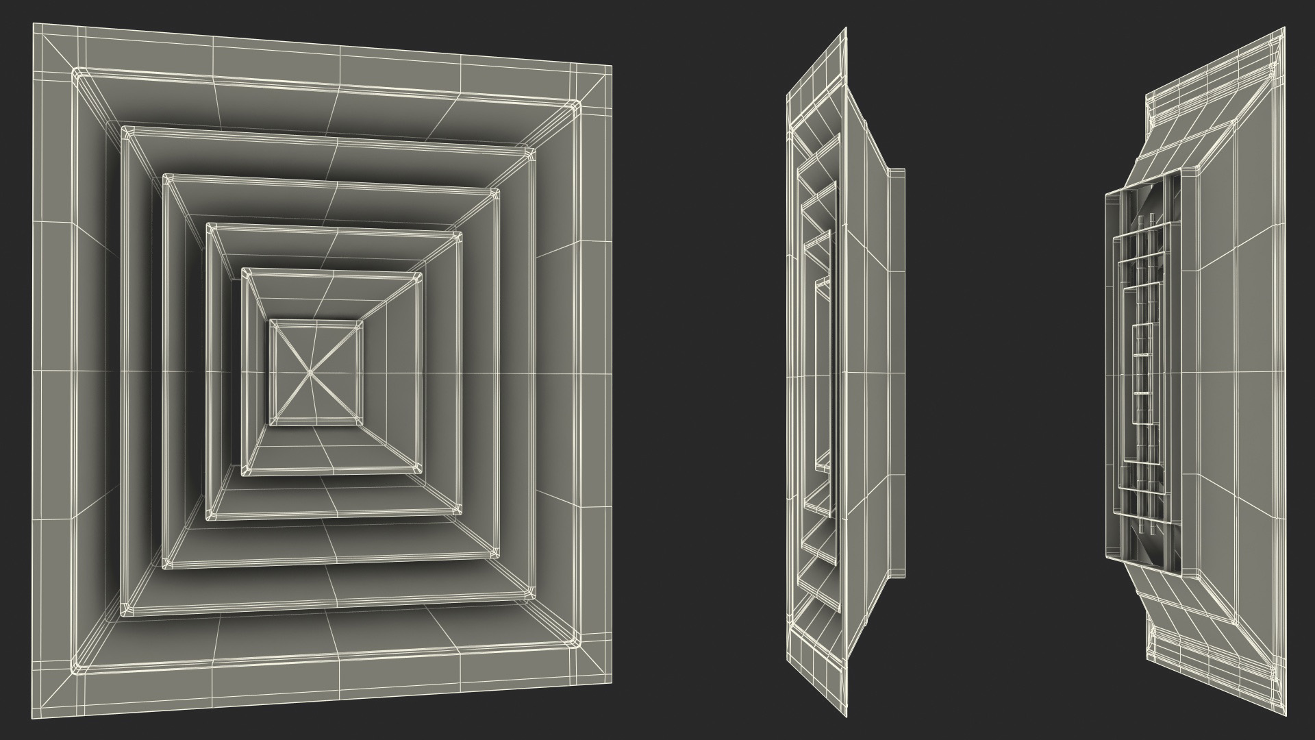 Air Vent Diffuser Square 3D model