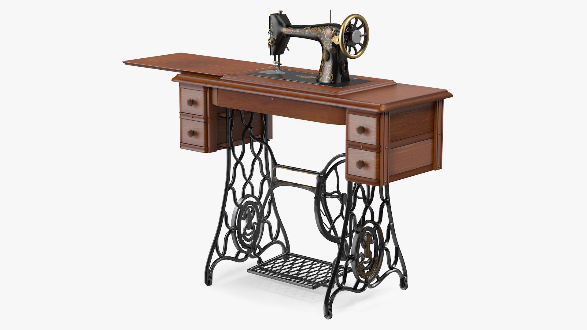 Antique Sewing Machine 3D