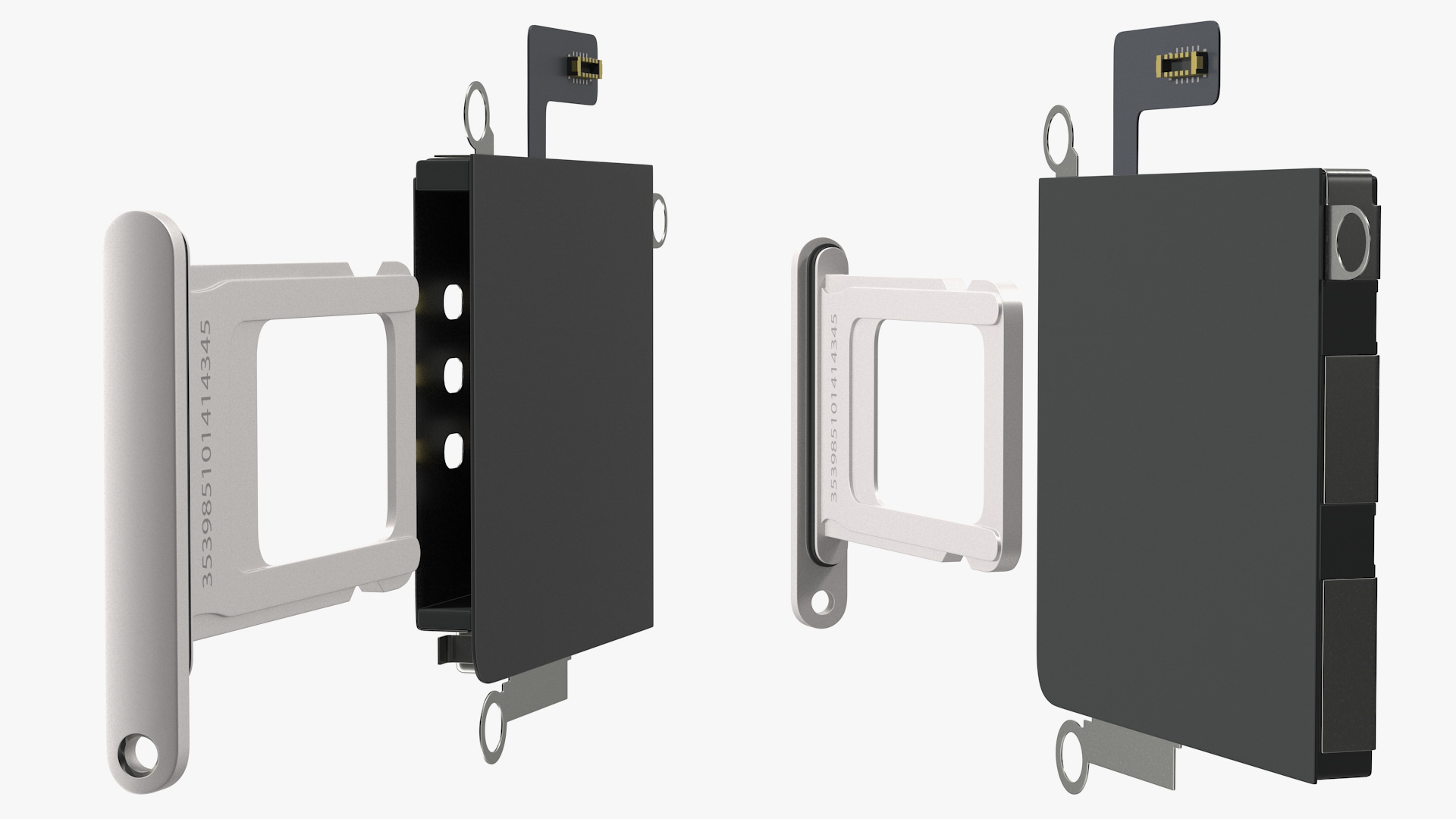 iPhone 11 Sim Card Tray with Internal Reader 3D model