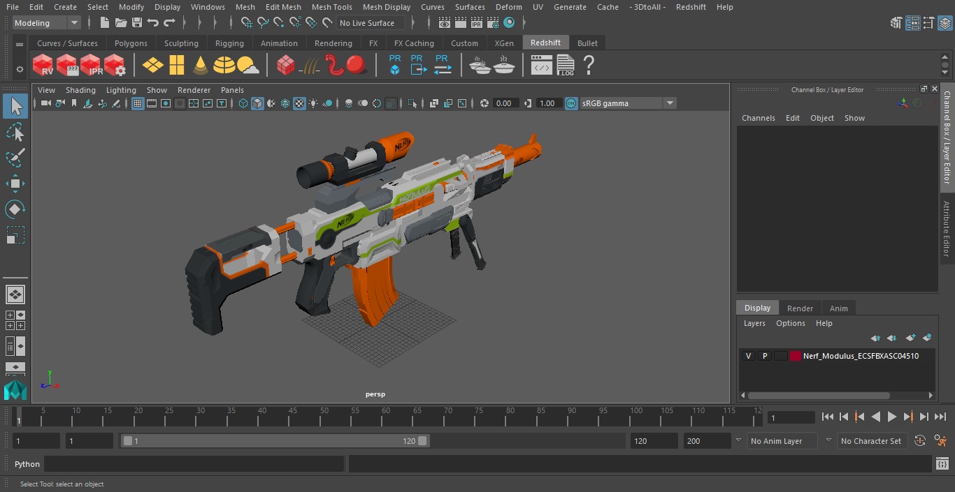 Nerf Modulus ECS-10 3D model