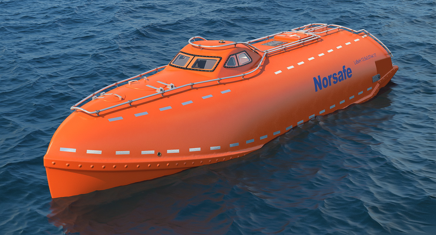 3D model Rescue Lifeboat