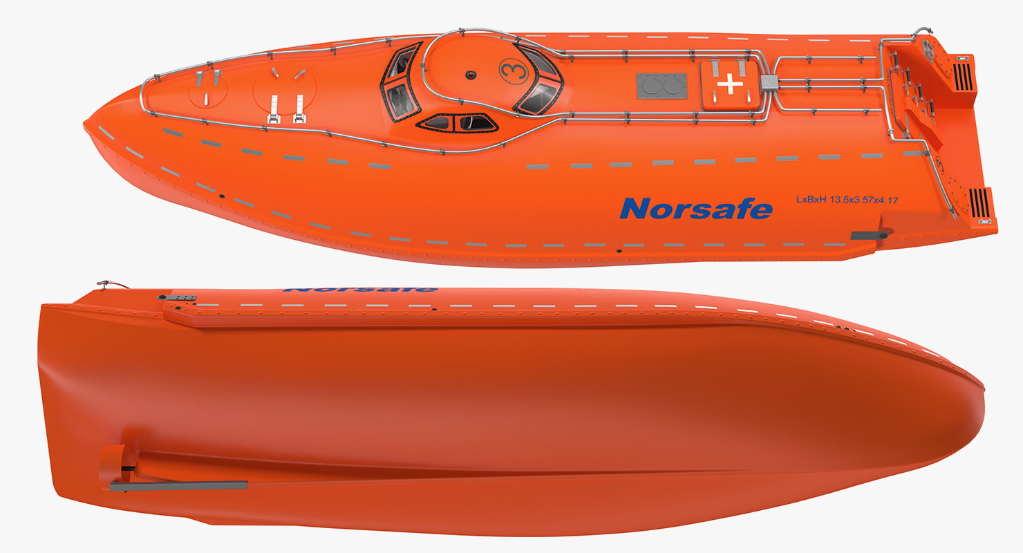 3D model Rescue Lifeboat