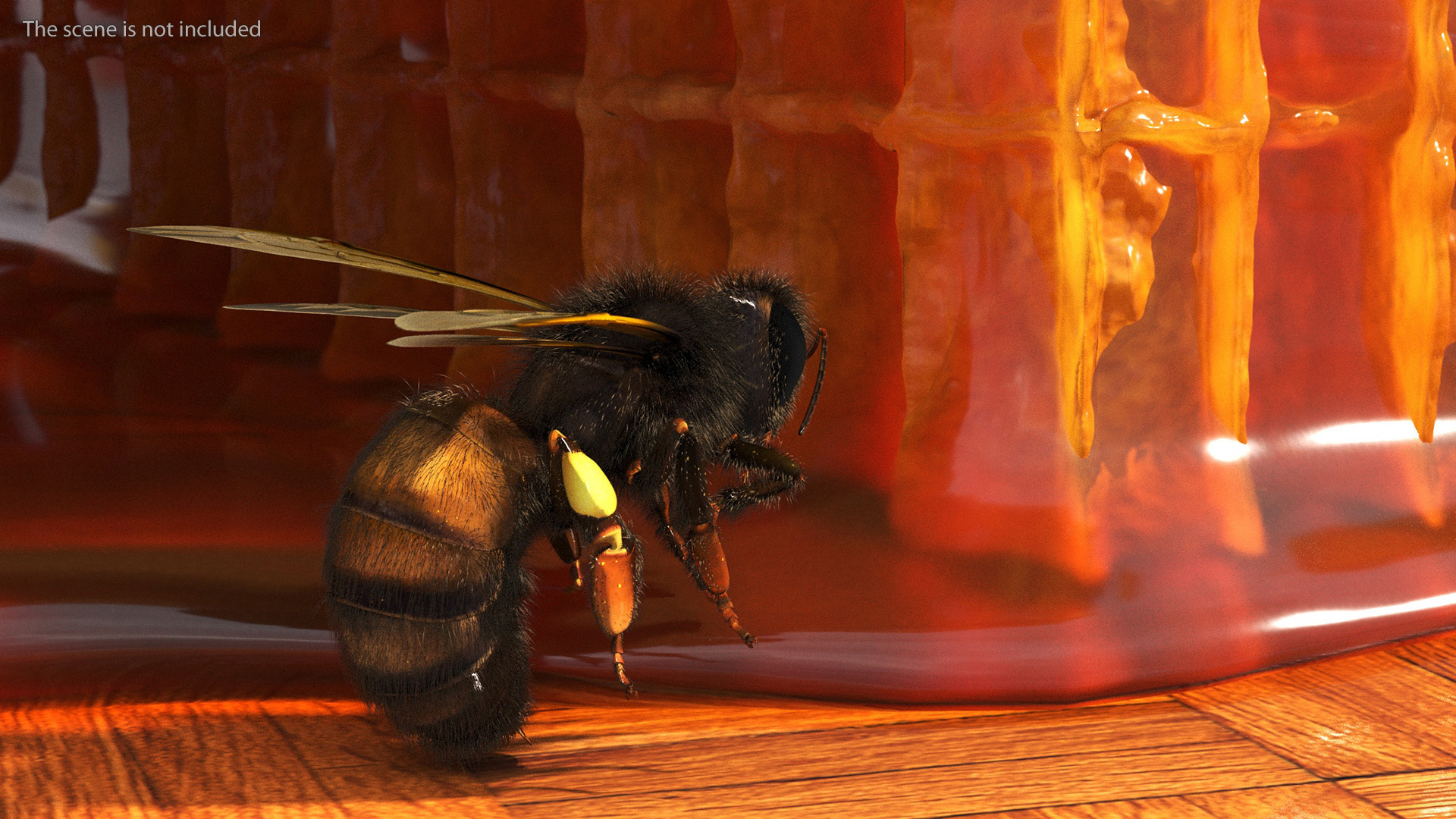 Honeybee Fur 3D