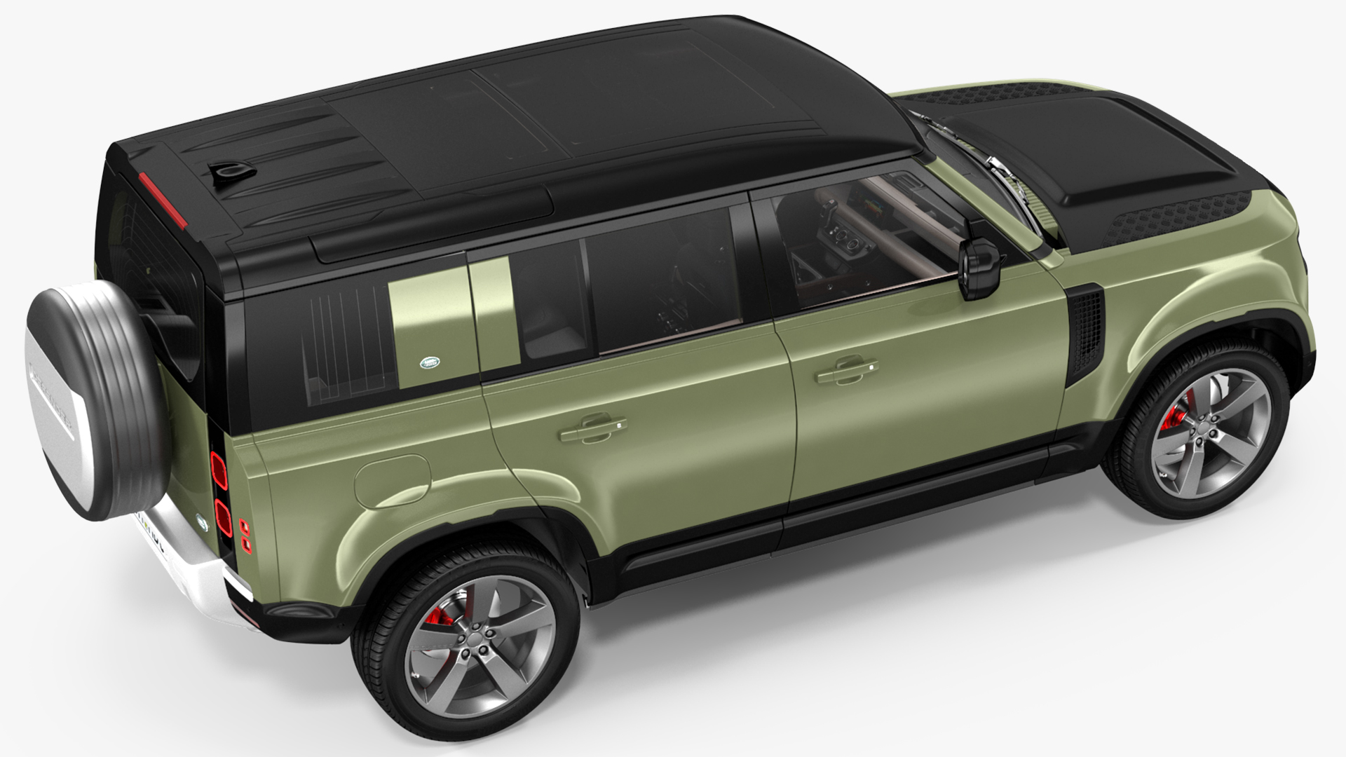 Land Rover Defender Country Pack Rigged 3D model