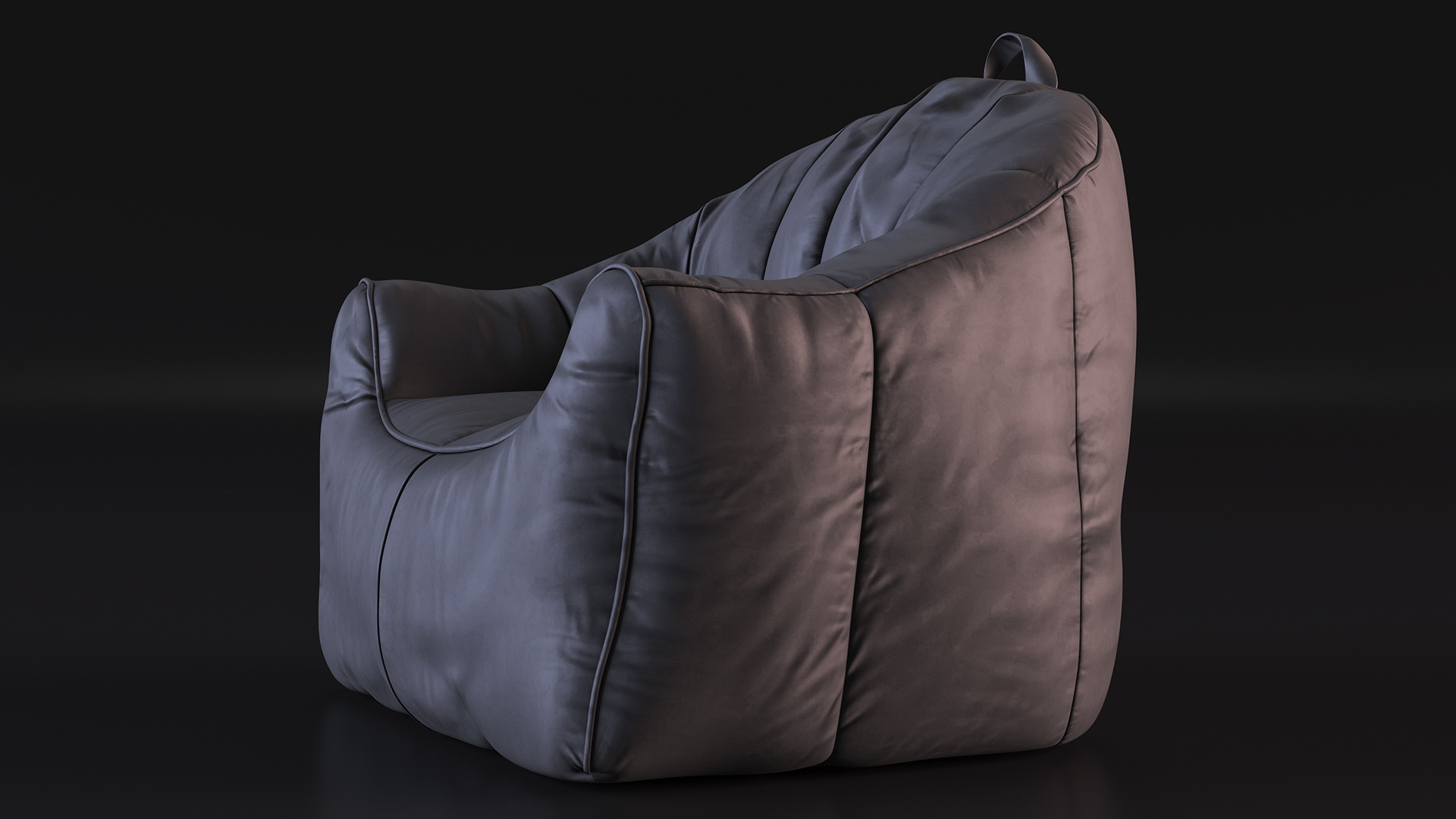 Hug Bean Bag Armchair Black 3D