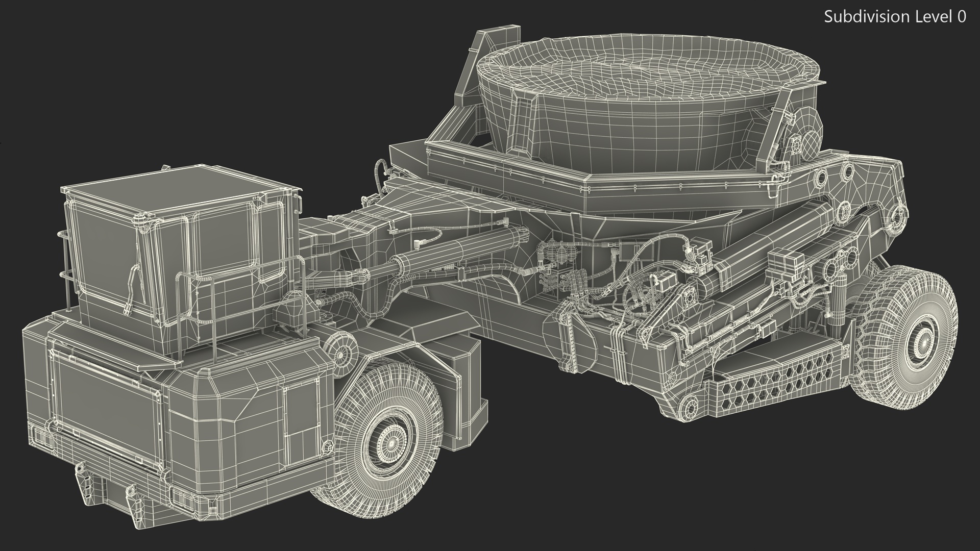 KAMAG Slag Transporter Used Rigged 3D model