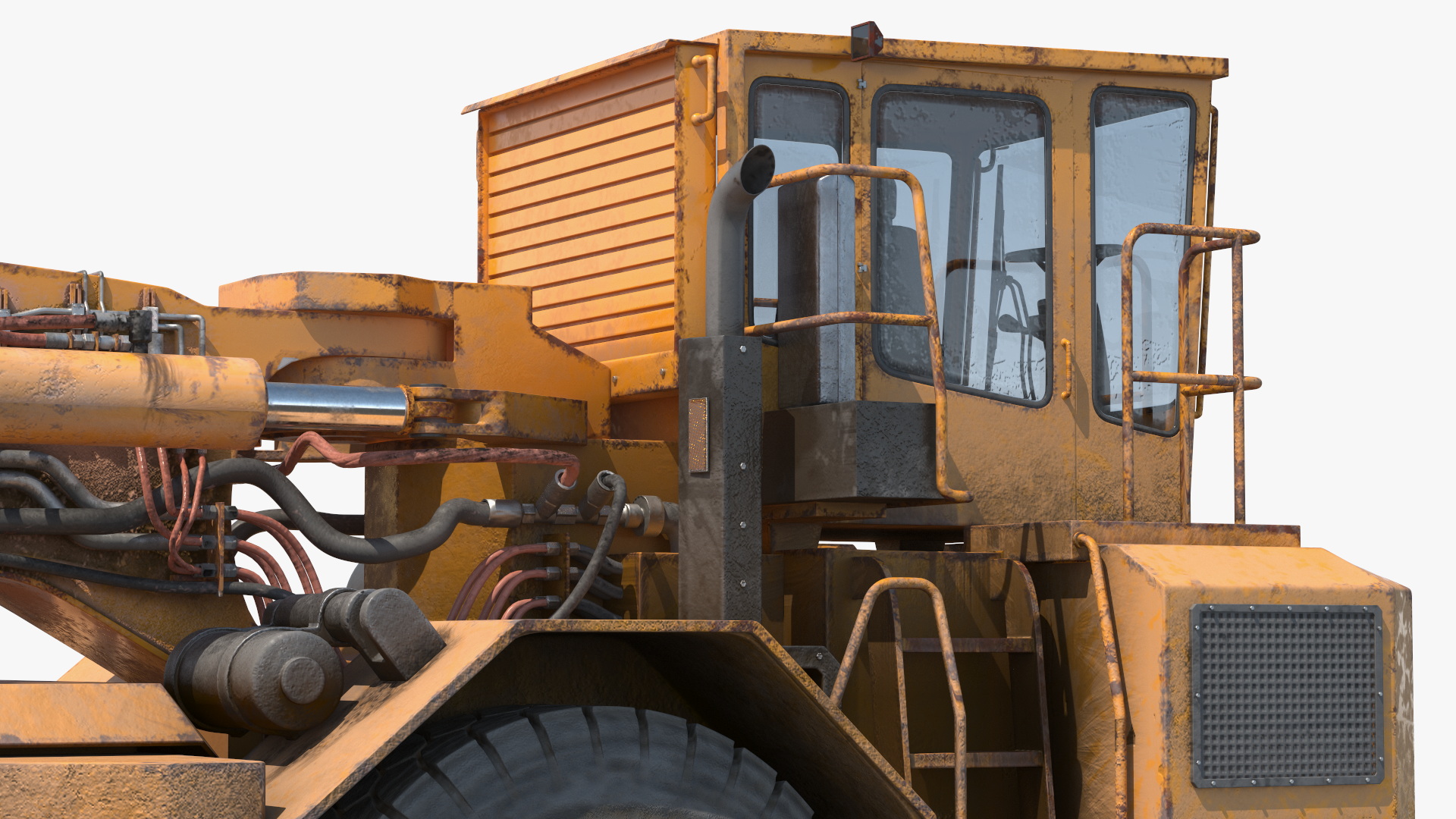 KAMAG Slag Transporter Used Rigged 3D model