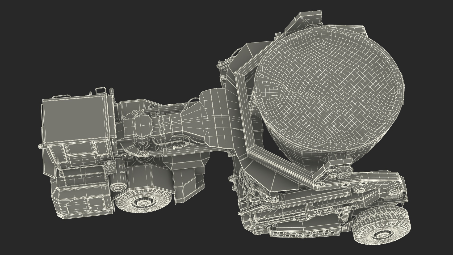 KAMAG Slag Transporter Used Rigged 3D model