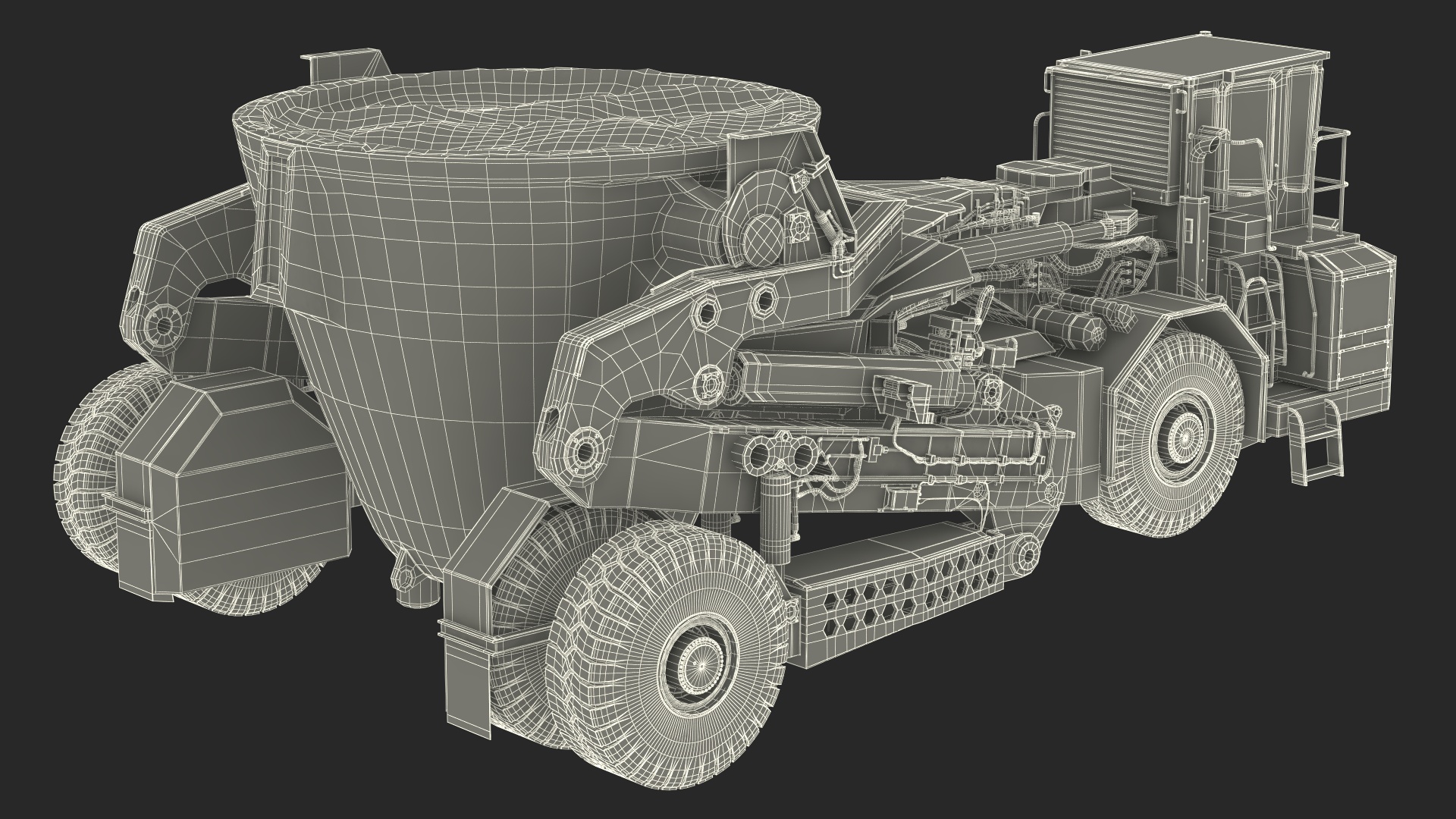 KAMAG Slag Transporter Used Rigged 3D model