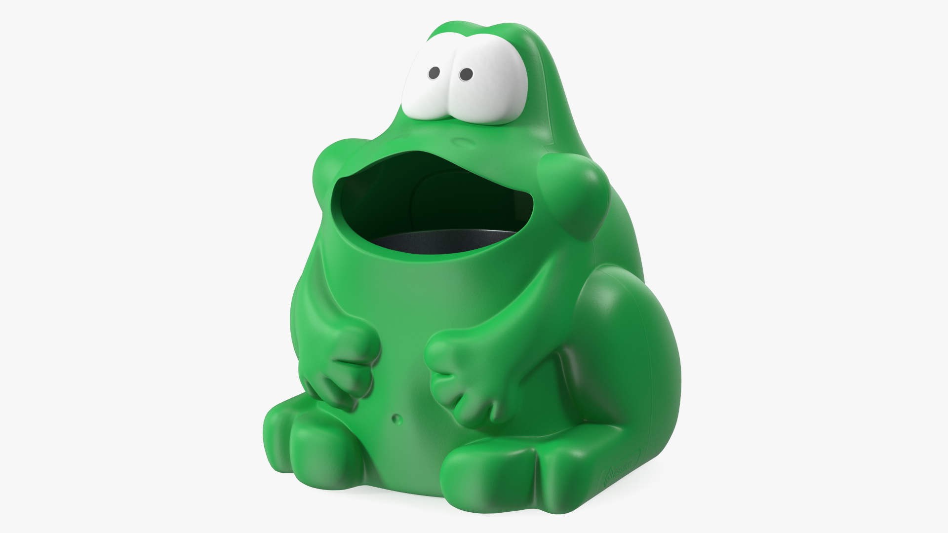 3D Frog-Shaped Trash Can