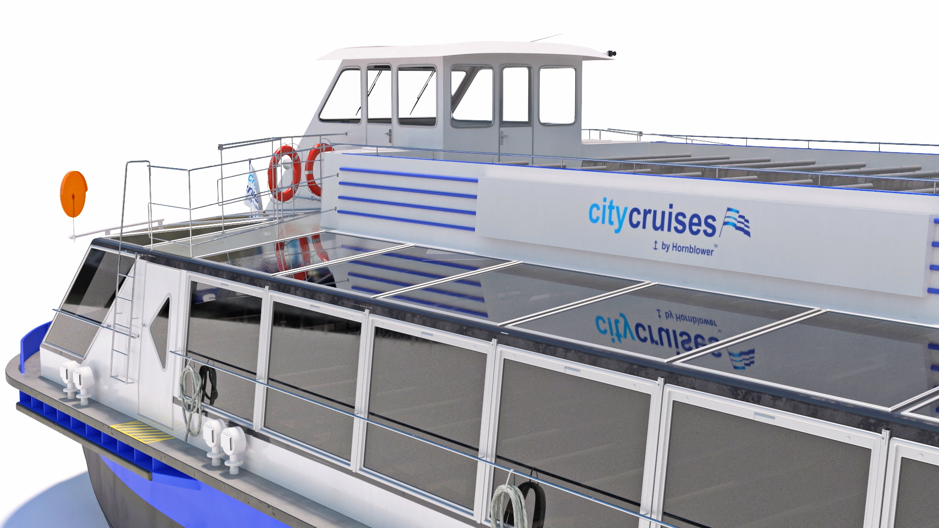 3D model London Sightseeing Cruise Ship