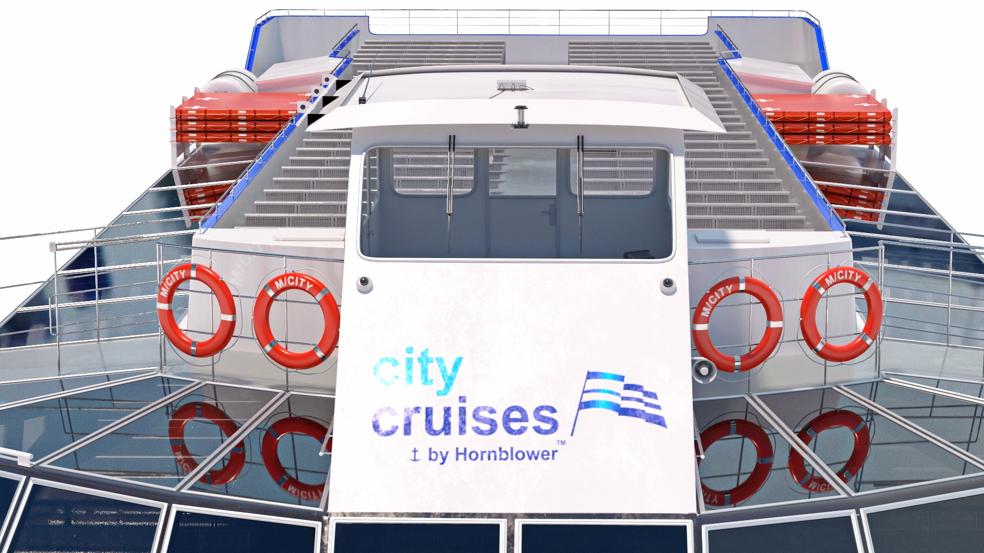 3D model London Sightseeing Cruise Ship