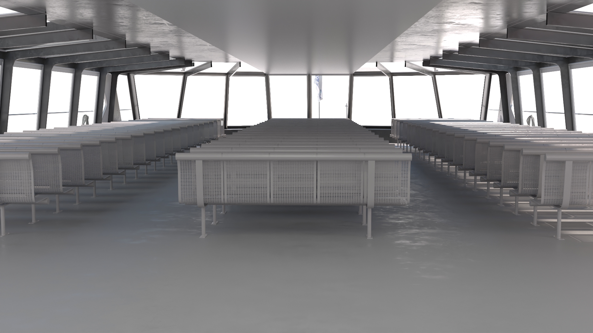 3D model London Sightseeing Cruise Ship