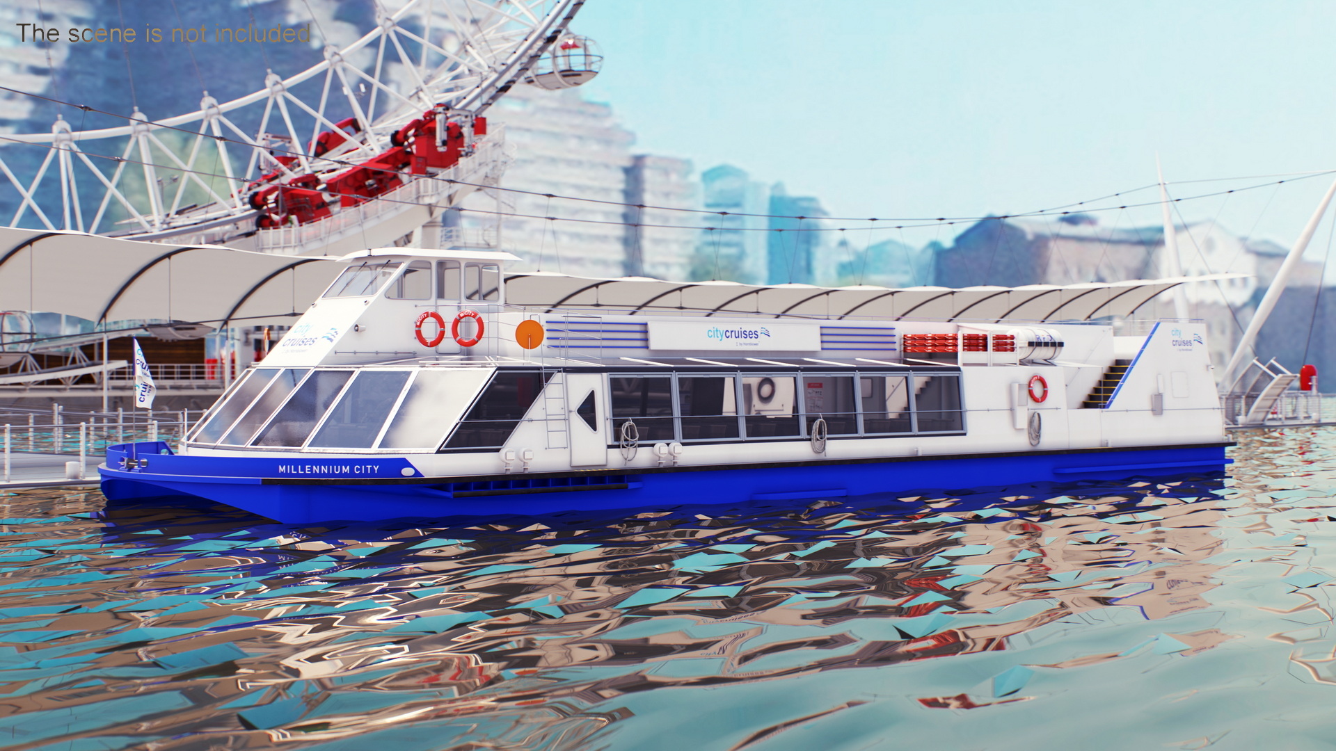 3D model London Sightseeing Cruise Ship