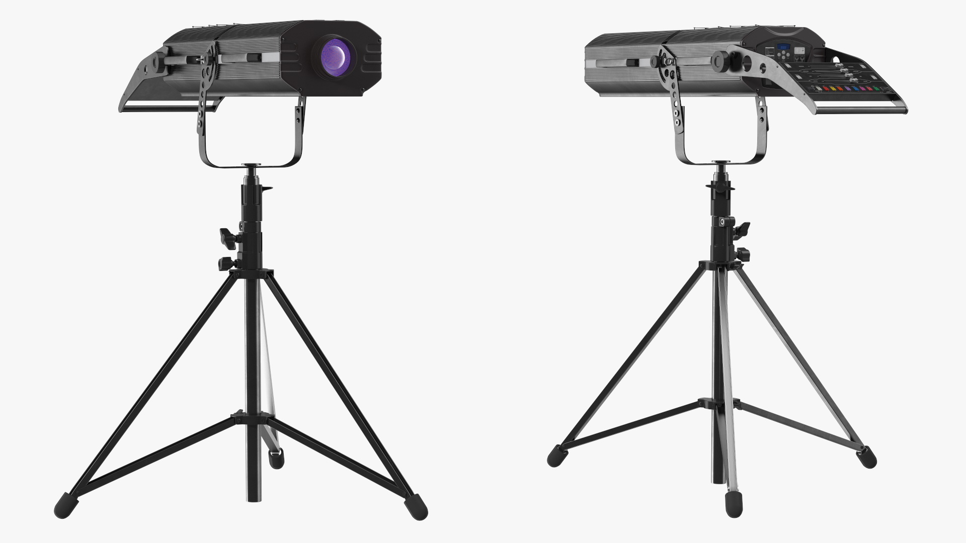 Professional Follow Spot on Tripod 3D model