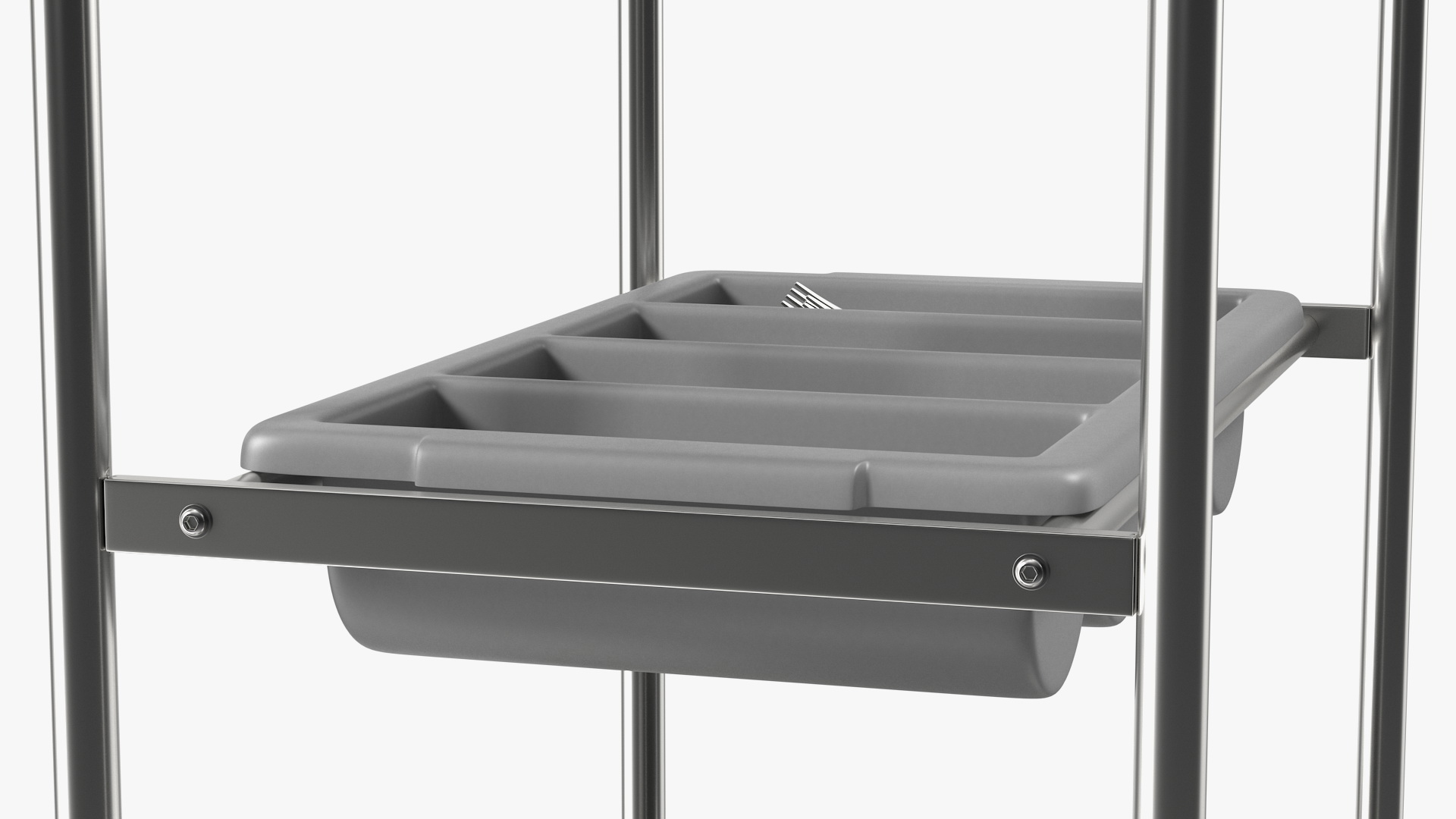 3D model Tray Cutlery Trolley Full