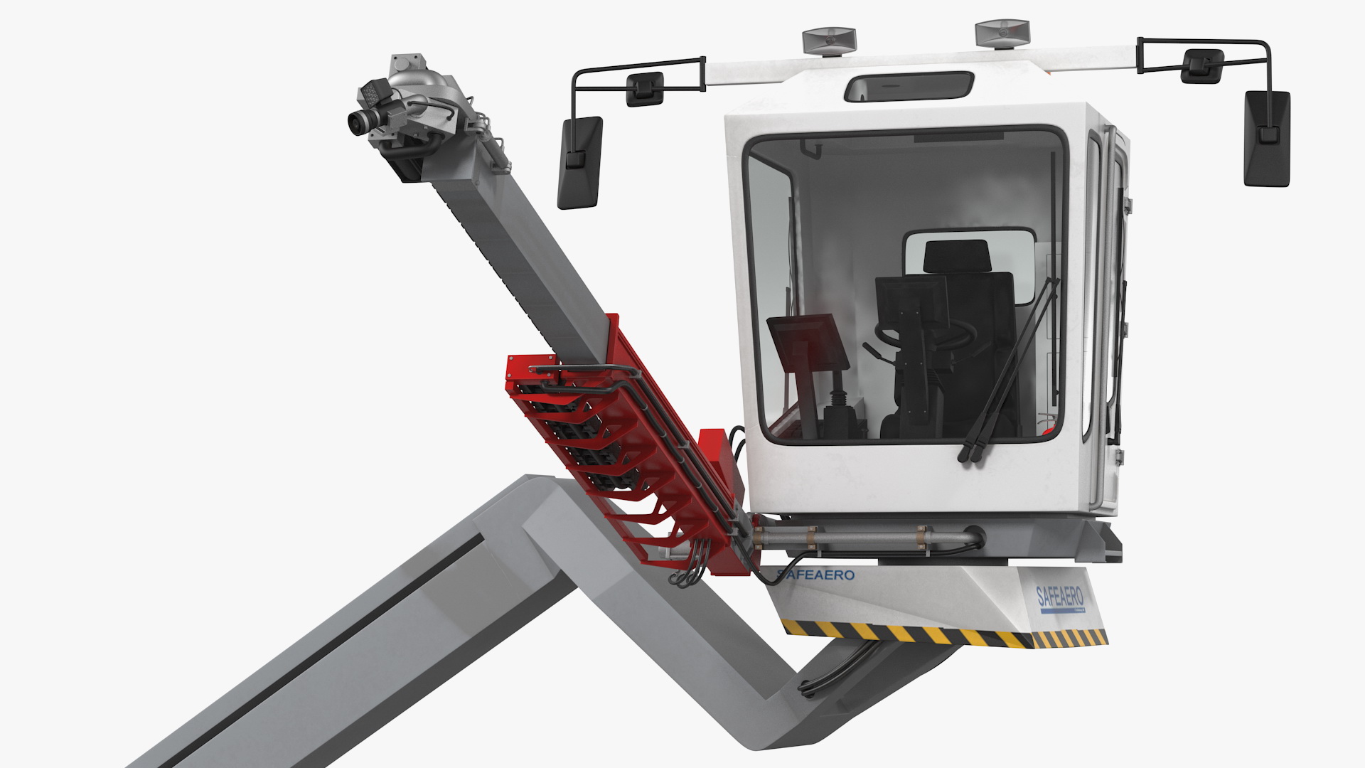 3D model Safeaero 220 Deicing Vehicle Working Position