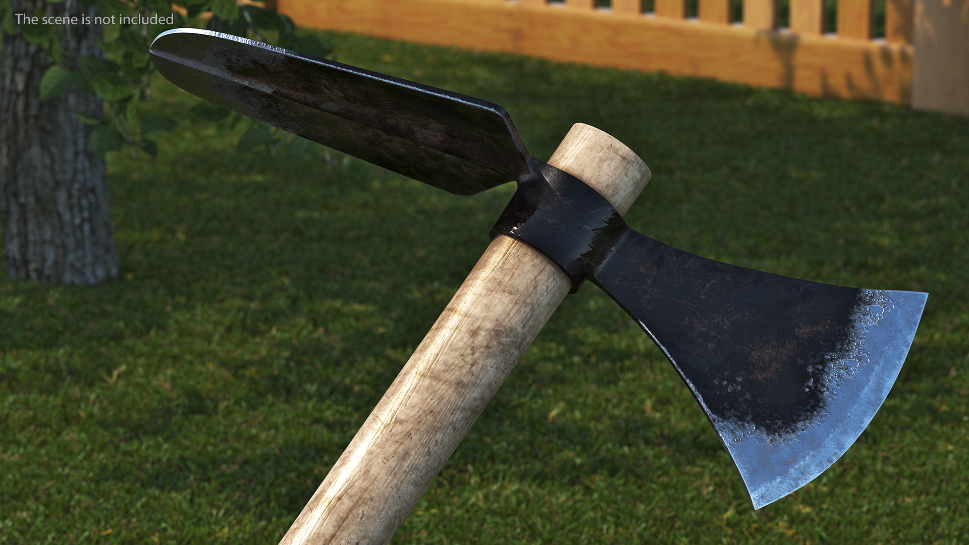 3D Mattock with Axe Gardening Tool