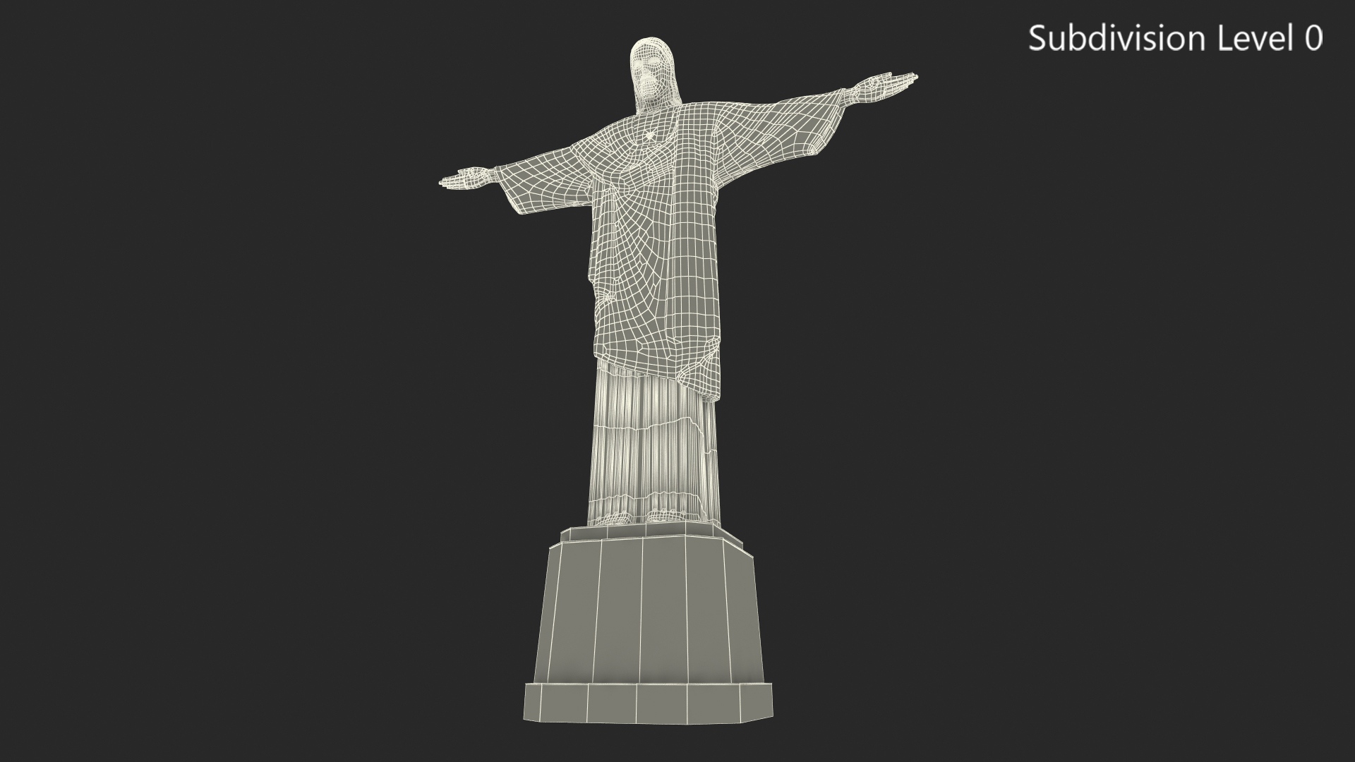 3D Christ the Redeemer Statue